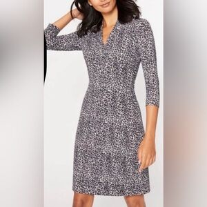 J. McLAUGHLIN Ivana Catalina Cloth Leopard Print Dress Size Medium